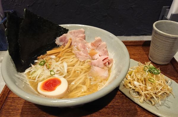 「特製 清濁＋辛ネギ」@Homemade Ramen 青麦の写真