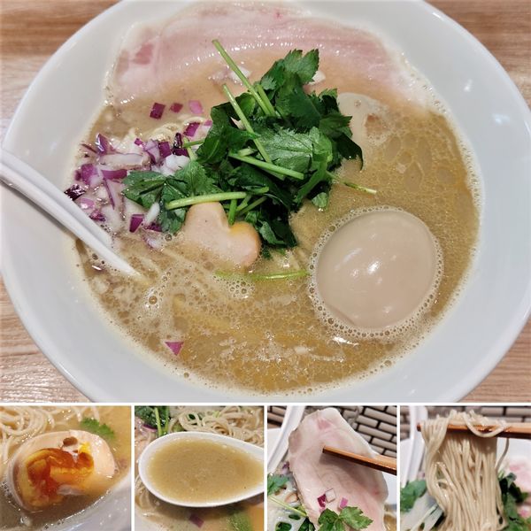 「あさりの西京味噌らーめん(11/1限定)＋味玉＝1100円」@中華ソバ ビリケンの写真