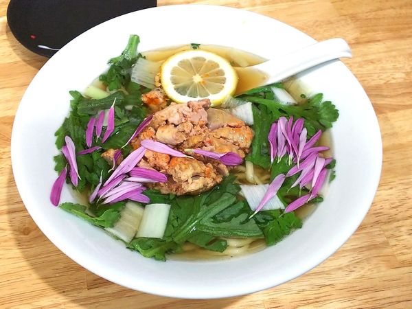 「【限定】あん肝そば＋ニラキムチご飯　900＋100円」@中華そば You Leeの写真