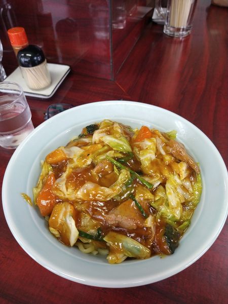 「スタミナラーメン冷し　大　800円」@スタミナラーメン 松喜吉の写真