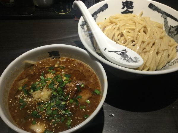 「カラシビつけ麺・大盛(¥920)」@カラシビ味噌らー麺・つけ麺 神田本店の写真