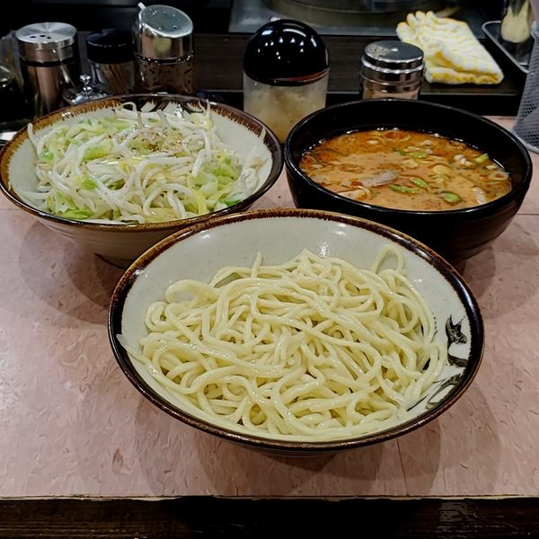 「もりそば小麺カタメ野菜味変で担々」@所沢大勝軒の写真