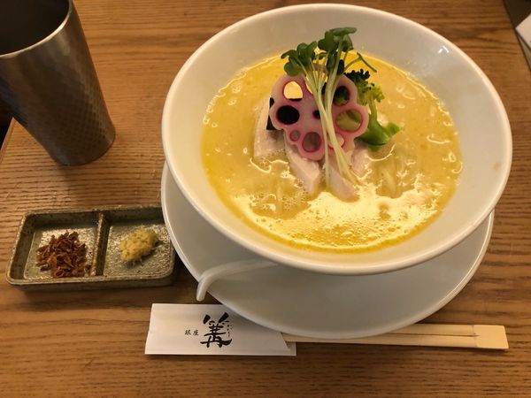 「鶏白湯soba@1000円」@銀座 篝 札幌店の写真