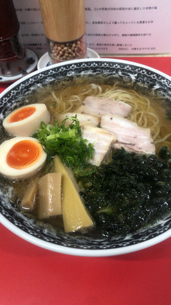 「中華そば＋スペシャル（あおさ、煮卵）」@中華そば 竹千代の写真