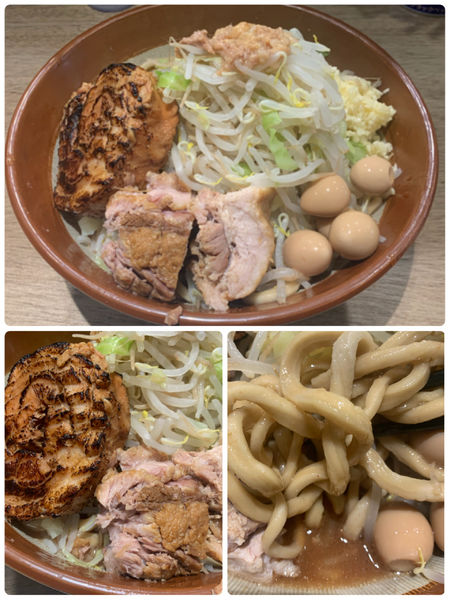 「大ラーメン炙り豚うずら」@MEN YARD FIGHTの写真