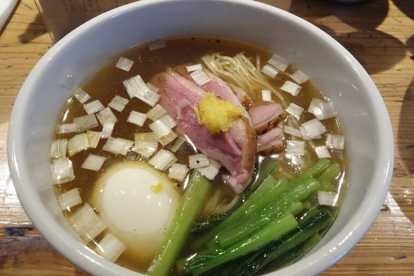 「特製淡麗鴨だし中華そば（塩）」@麺処 図鑑の写真