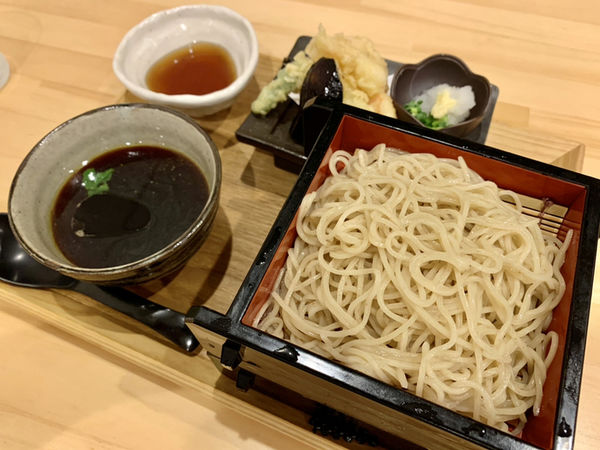 「小海老の天ざるつけ麺…950円」@麺家 幸先坂の写真