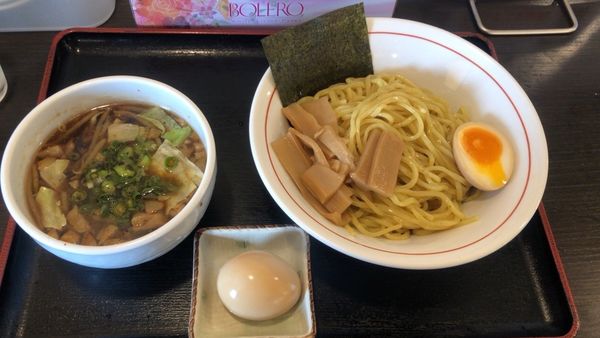 「醤油つけ麺＋味玉」@らーめん もかすけの写真