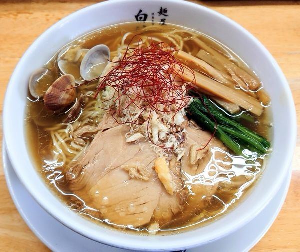 「鯛とアサリの塩魚汁そば【期間・数量限定】」@麺屋 白神の写真