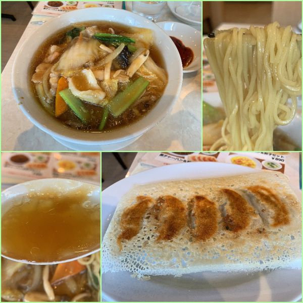 「五目そば&餃子セット¥1023」@餃子伝説 小田原店の写真