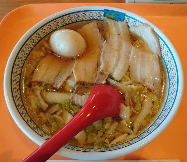「小チャーシュー煮卵ラーメン(1130円)」@どうとんぼり神座 パサール三芳店の写真