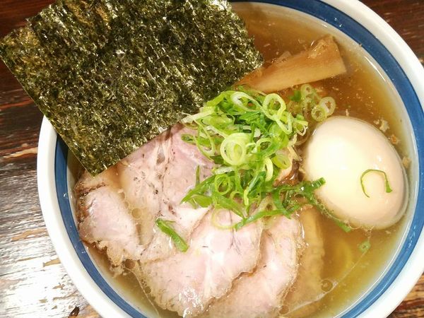 「しおチャーシューめん＋味付玉子」@とうかんやの写真