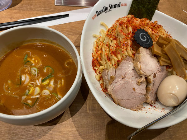 「【夜限定】濃厚！辛いサバトンつけ麺」@Noodle Stand Tokyoの写真