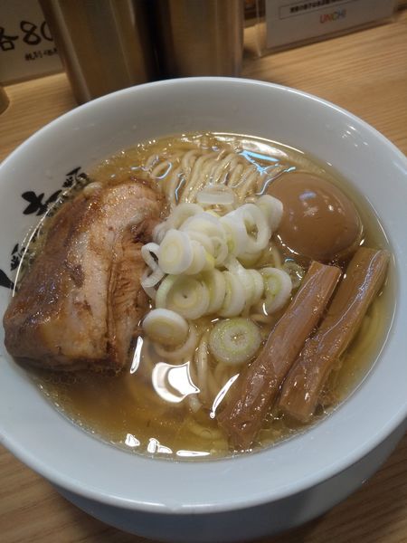 「macro880円（厚・厚）特選こだわり煮玉子55円」@人類みな麺類の写真