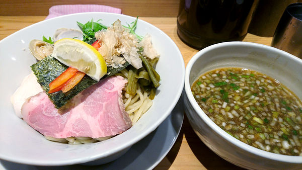 「【夜】鶏と蛤のつけ麺」@Ginza Noodles むぎとオリーブの写真