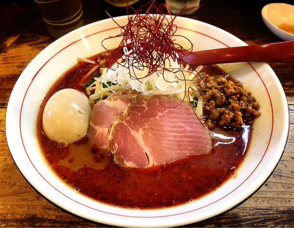 「味玉辛味噌らーめん」@東京味噌らーめん 鶉の写真