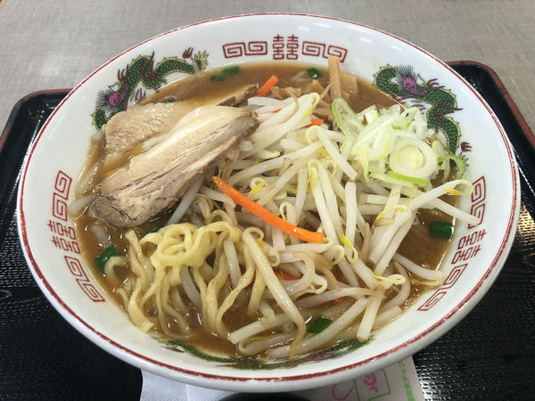 「喜多方味噌ラーメン710円」@中郷サービスエリア 上り スナックコーナーの写真