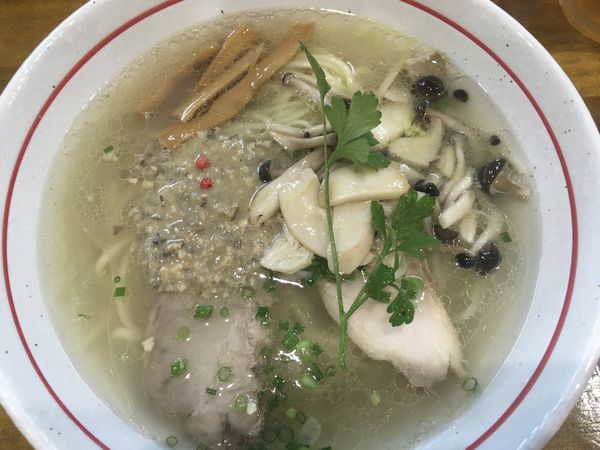 「【限定】牡蠣と三種のきのこ塩らー麺」@麺屋 ぬまたの写真