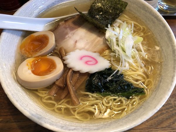 「徳・塩そば大盛」@泉岳寺 らーめん徳の写真
