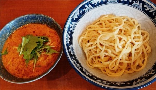 「海老辛つけめん」@中華そば 中村屋の写真