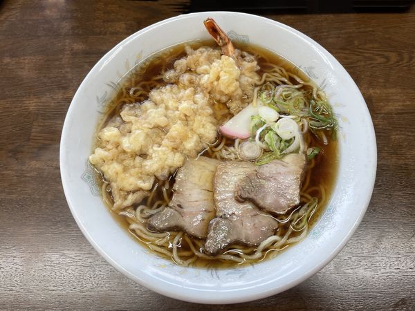 「天ぷら中華そば700円」@金光 桜通支店の写真
