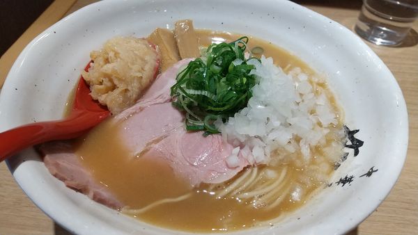 「帆立味噌白鶏（限定1200円、1日12食）＋大盛無料」@中華そば 葵の写真