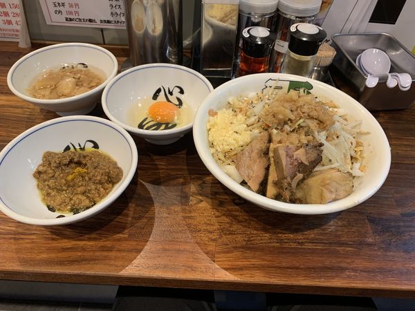 「汁無しそば」@雷 北松戸本店の写真