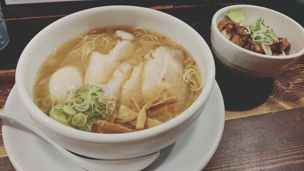 「塩らーめん」@徳川町 如水 本店の写真