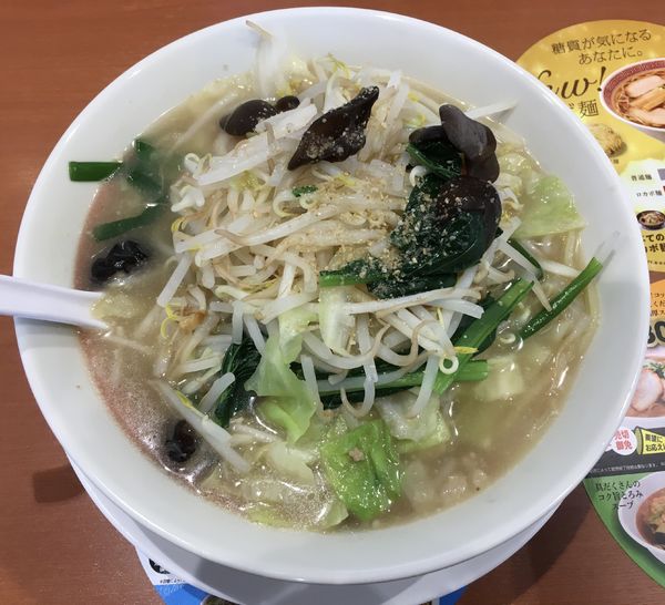 「塩野菜タンメン(野菜増量420g、580¥)」@幸楽苑 常陸太田店の写真