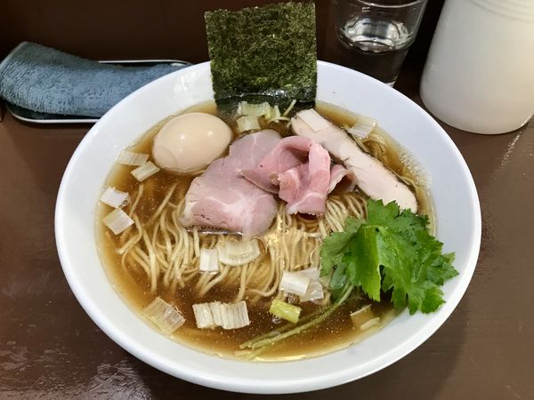 「上中華 醤油 麺大盛」@中華そば うお青の写真