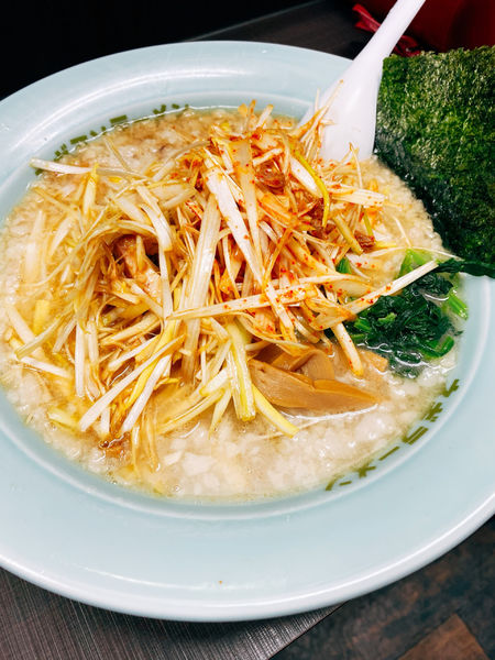 「ネギラーメン　ネギトッピング　中盛」@ラーメンショップ椿 ひたちなか店の写真