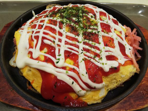 「上田オムそば　（大盛り）」@ピーコック イオン上田店の写真