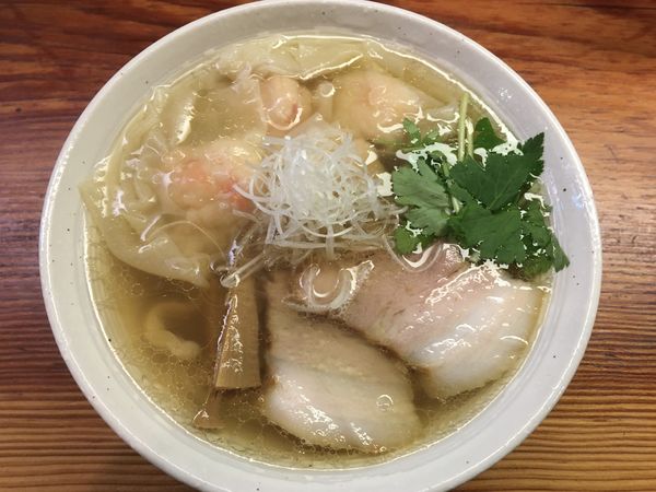 「海老わんたん塩ラーメン」@純手打ち 麺と未来の写真