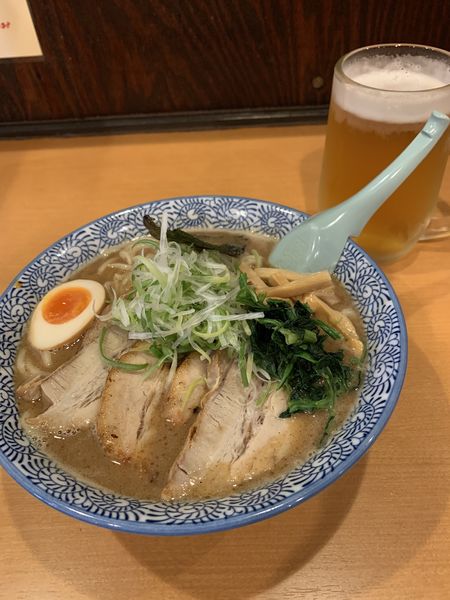 「ちゃーしゅーめん大盛　魚介」@麺屋青山 臼井店の写真