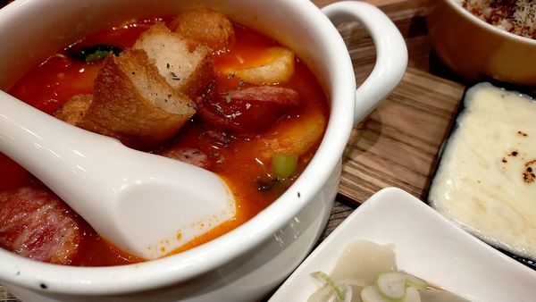 「ゴルゴンゾーラ　Bセット」@太陽のトマト麺withチーズ 新宿ミロード店の写真