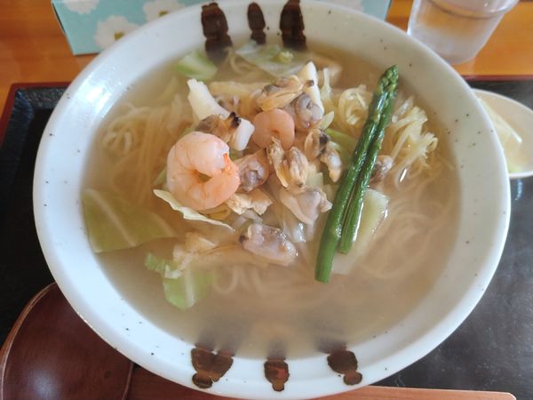 「【限定】シーフードタンメン 貝出汁たっぷり¥900-」@ラーメン屋久島オリオンの写真