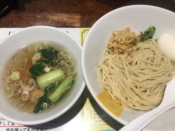 「塩生姜つけ麺・生姜多め+味玉サービス(¥950)」@塩生姜らー麺専門店MANNISHの写真