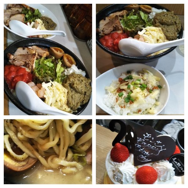 「【限定】牡蠣まぜそば大盛り+追い飯」@麺屋 扇 SENの写真