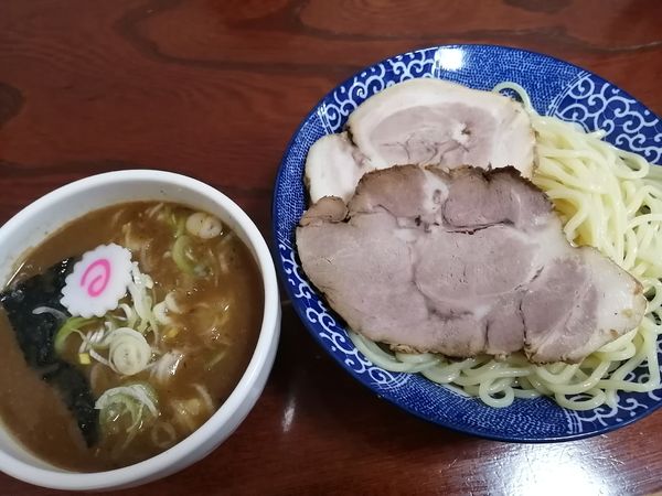 「チャーシュー濃厚魚介豚骨つけ麺(300g)＋生玉子」@各務原 大勝軒の写真