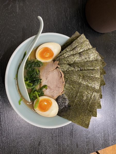 「味玉ラーメン＋海苔」@麺家 ばくの写真