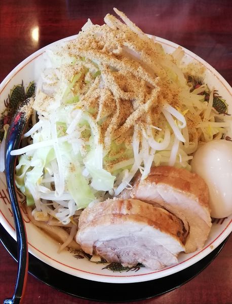 「小ラーメン、味玉、魚玉（780+100+100）」@らーめん ぶっ豚 町田店の写真