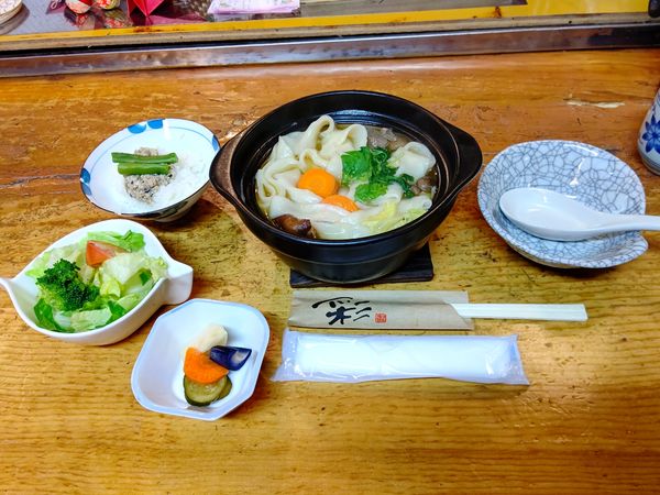 「おっきりこみセット(Ａ)1,200円」@いちの家の写真