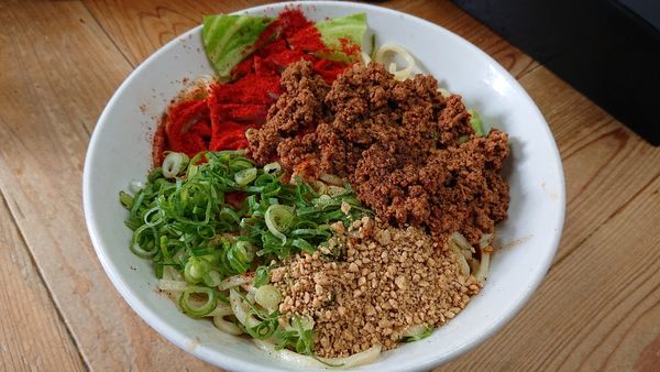 「汁無し担々麺 大盛り」@自家製麺 てんかの写真