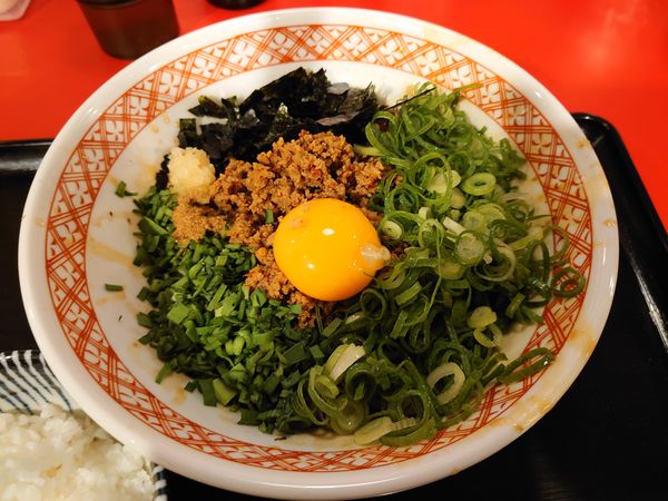 「台湾まぜそば（〆の追い飯付き）880円＋ビール」@つけ麺 ラーメン タカヤマ55 南与野本店の写真