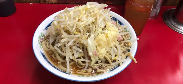 「小ラーメン豚入り」@ラーメン二郎 目黒店の写真
