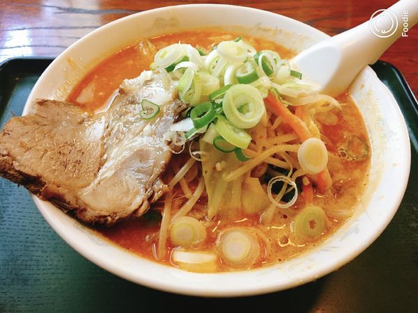 「味噌野菜ラーメン（大盛）」@北海とんこつらーめん 純輝 潮来本店の写真