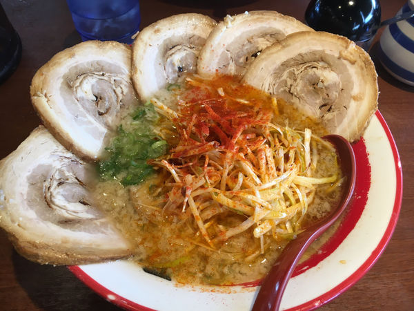 「ネギチャ　大盛」@ラーメンのまめぞう 越谷レイクタウン店の写真