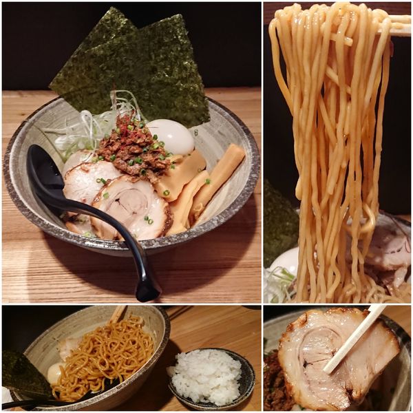 「さんままぜそば＋プレミアム＋〆めし」@魚骨ラーメン 鈴木さんの写真