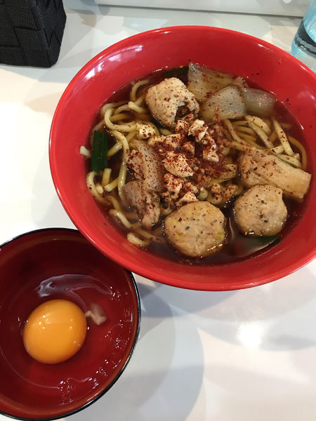 「シビカラ醤油ラーメン＋生卵」@麺屋 一の写真