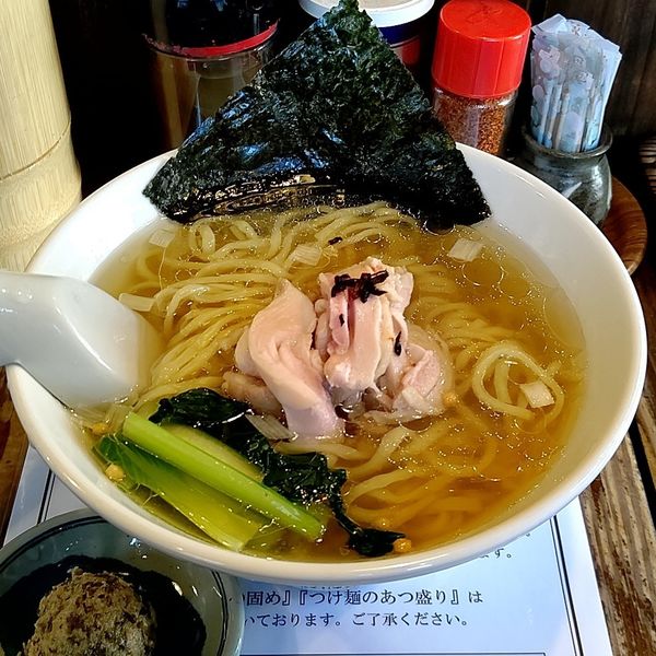 「昆布の塩らー麺(大盛)＋味変!!味噌昆布」@昆布の塩らー麺専門店 MANNISHの写真